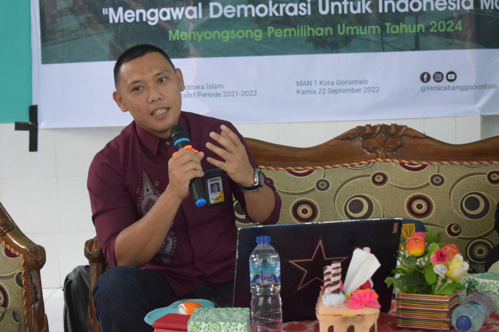 Beri Pendidikan Politik, Alvian Sampaikan Pentingnya Memilih Pemimpin Rakyat