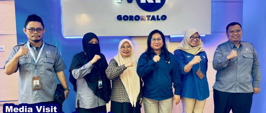 Media Visiti Bawaslu kota Gorontalo bersama pimpinan TVRI Gorontalo bertempat di Kantor TVRI Gorontalo pada Senin (5/8)