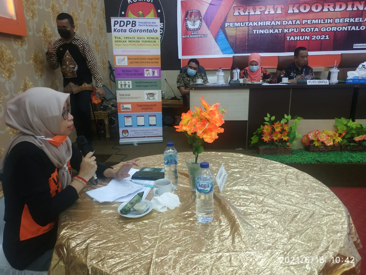 HADIR RAKOR PDPB TRIWULAN II, LISMAWY : SATUKAN TEKAD DEMI TERCIPTANYA DATA PEMILIH YANG BAIK
