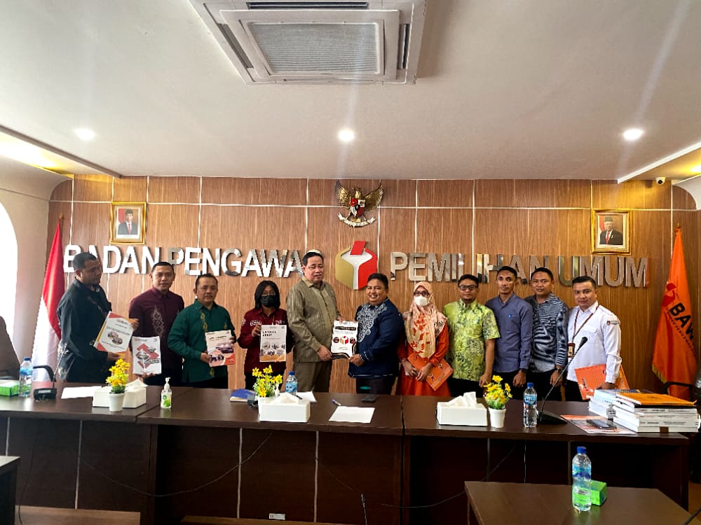 Usai Membentuk Panwaslu Kecamatan, Bawaslu Kota Gorontalo Sampaikan Laporan Pembentukan Panwaslu Kecamatan ke Bawaslu RI