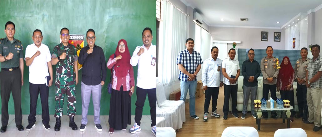 Perkuat Koordinasi, Bawaslu Kunjungi Kodim 1304 dan Polres Gorontalo Kota