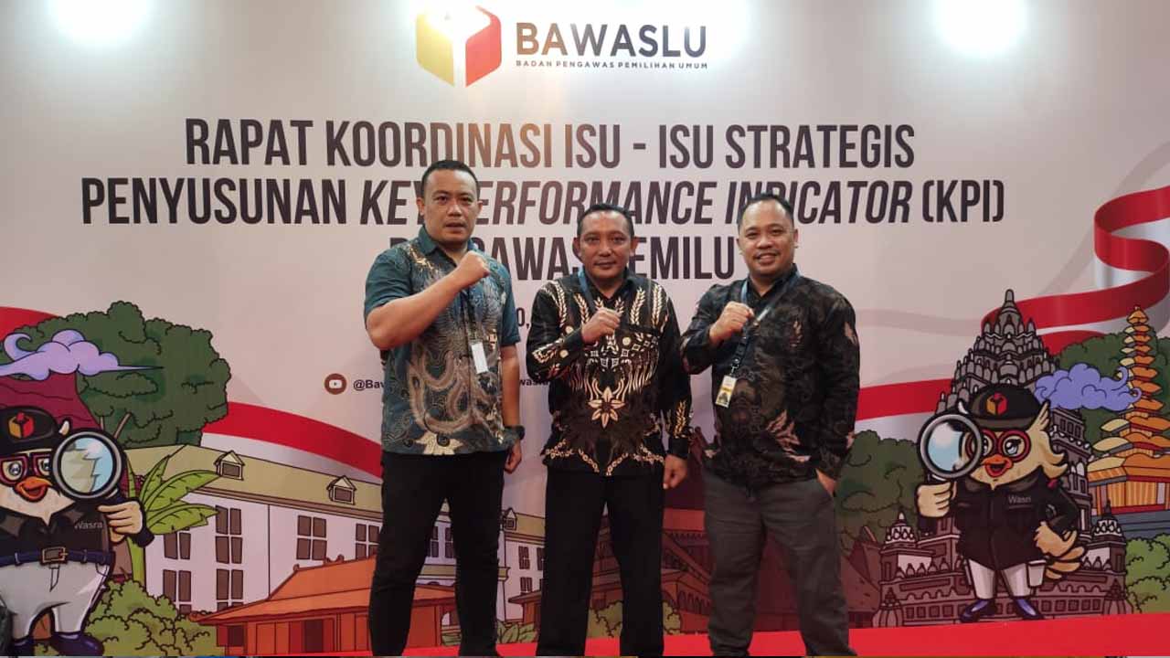 Bawaslu Kota Gorontalo Hadiri Rakor isu-isu strategis penyusunan Key performance indicator  pengawas pemilu