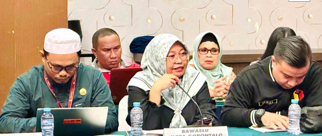 Bawaslu kota gorontalo hadiri rakor persiapan pendaftaran bakal pasangan calon yang diselenggarakan oleh kpu kota gorontalo bertempat di grandq hotel minggu 25/8/2024