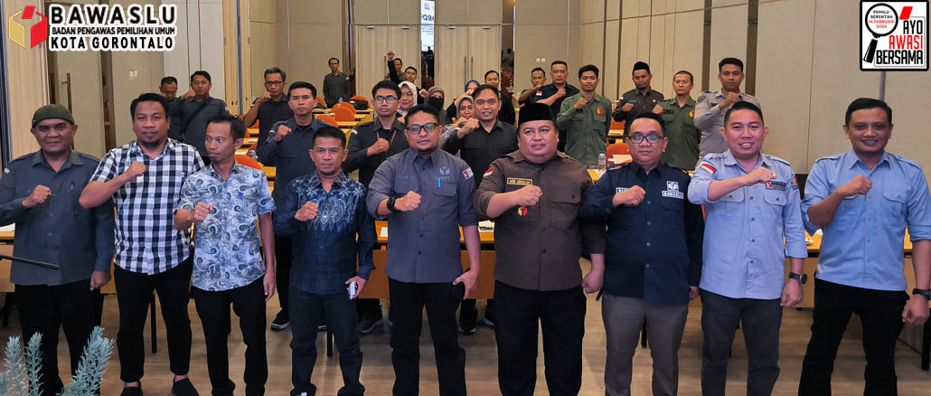 Ketua Bawaslu Kota Gorontalo Sukrin Saleh Taib Hadiri Rakor Pengawasan Logistik Pemilu 2024
