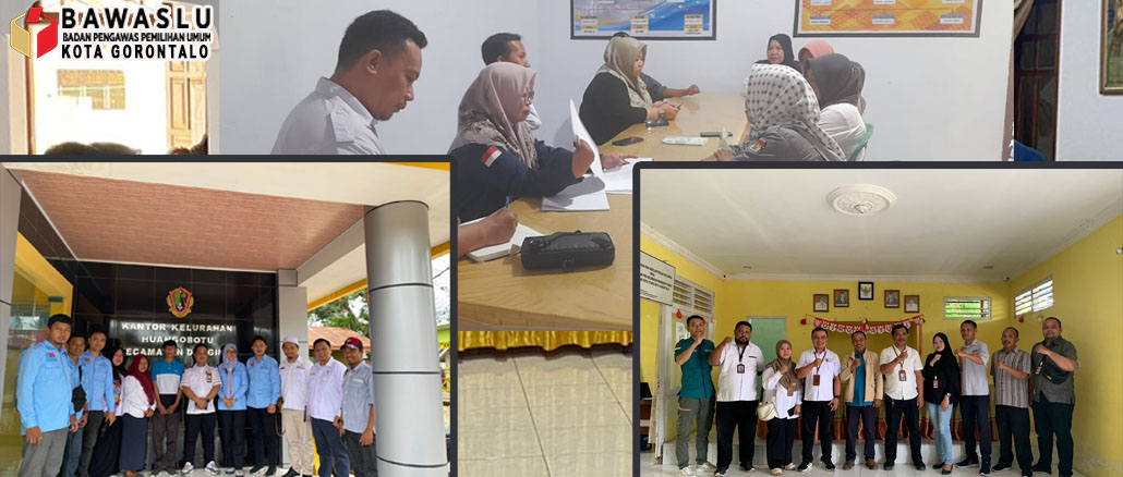 SISIR 3 KECAMATAN, BAWASLU KOTA GORONTALO SUPERVISI PENGAWASAN DPTb