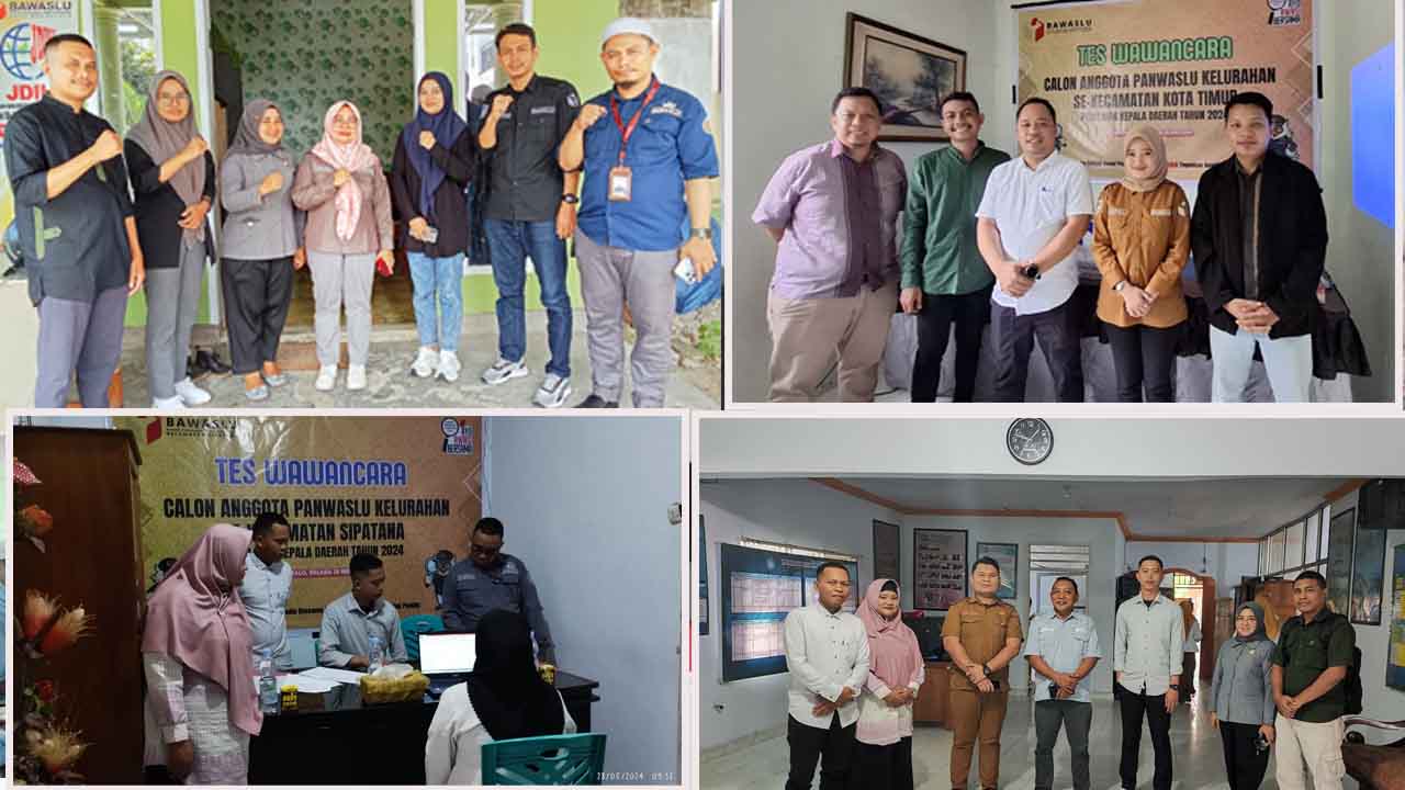Tahapan Wawancara Panwas Kelurahan. Bawaslu Kota Gorontalo Lakukan Monitoring