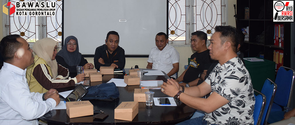 Bahas Potensi Pelanggaran Tindak Pidana Pemilu, Sentra Gakkumdu Kota Gorontalo gelar rapat Koordinasi