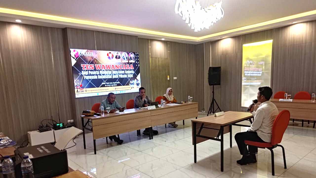 Bawaslu Kota Gorontalo Gelar Tes Wawancara Calon Panwascam