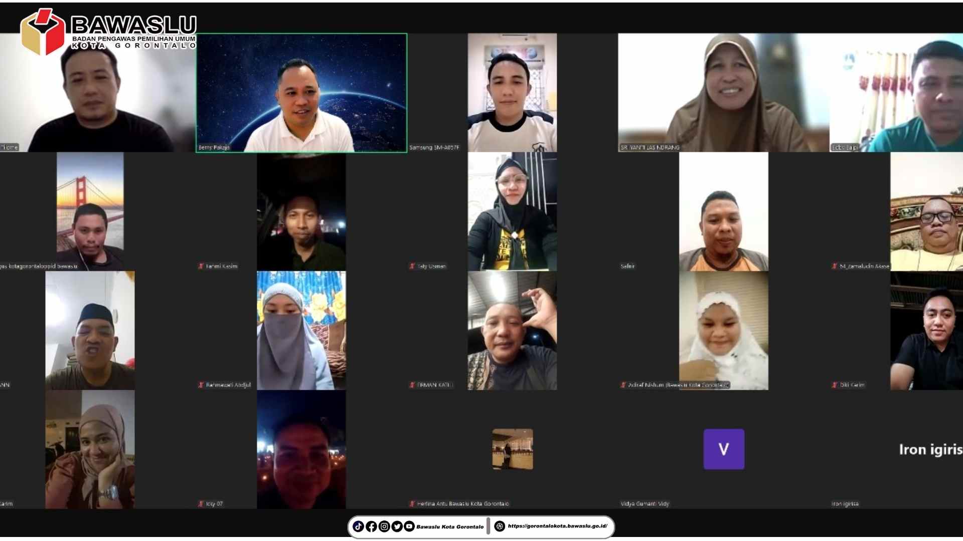 Rapat Persiapan Lebaran Zoom