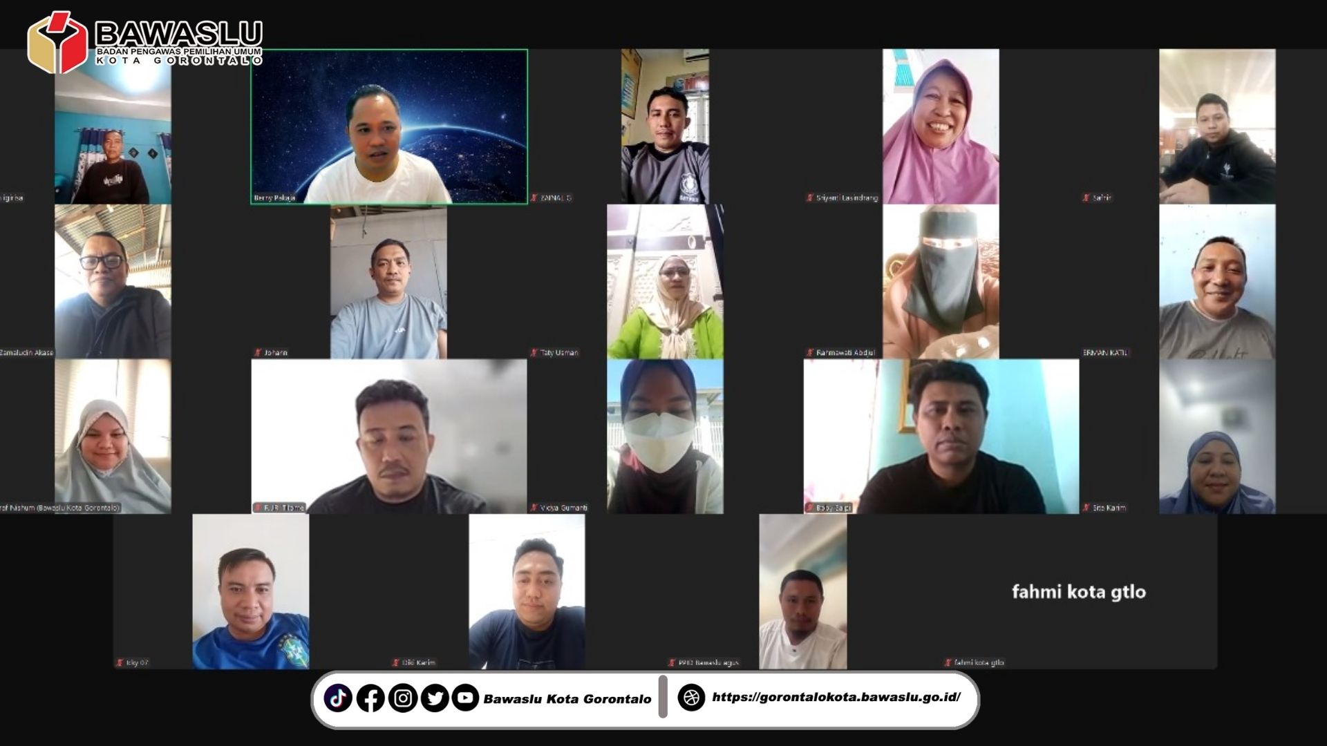 Rapat Rutin WFA Bawaslu Kota Gorontalo, 