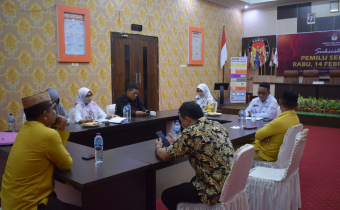 Bahas Hasil Pengawasan Data Pemilih, Bawaslu Kota Gorontalo Datangi KPU Kota Gorontalo