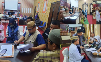 Hadirkan Anggota Partai Di KPU Kota Gorontalo, Tim Pengawasan Hadiri Langsung Proses Klarifikasi Anggota Partai Politik