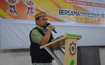 Sebagai Anggota Bawaslu Kota Gorontalo, Lukman Berikan Penguatan Mengenai Teknis Pengisian Laporan Hasil Pengawasan, Dan Form Pencegahan