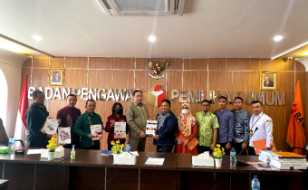 Usai Membentuk Panwaslu Kecamatan, Bawaslu Kota Gorontalo Sampaikan Laporan Pembentukan Panwaslu Kecamatan ke Bawaslu RI