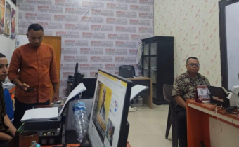 Bawaslu Kota Gorontalo-Terkait hasil pengawasan verifikasi factual kedua bakal calon perseorangan pada Pemilihan Walikota dan Wakil Walikota Kota Gorontalo serentak tahun 2024, Penyampaian saran perbaikan kepada KPU Kota Gorontalo dilakukan pada Rabu (7/8/2024)