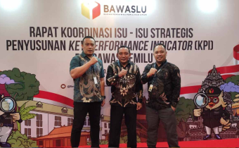Bawaslu Kota Gorontalo Hadiri Rakor isu-isu strategis penyusunan Key performance indicator  pengawas pemilu