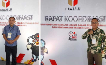 Bawaslu Kota Gorontalo Hadiri Rakor Evaluasi Pemetaan masalah Hukum Terkait Pembentukan PTPS dan Pengawasan Pembentukan KPPS