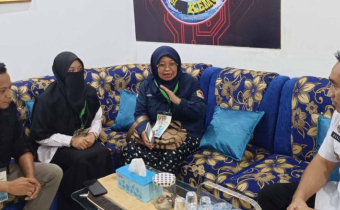 Anggota Bawaslu Kota Gorontalo Herlina Antu saat mengunjungi salah satu Lapas yang ada di Gorontalo, (Rabu (31/7)