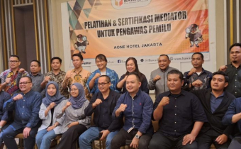 Anggota Bawaslu Kota Gorontalo Koordinator divisi Penanganan Pelanggaran & Penyelesaian Sengketa Erman Katili ikuti Pelatihan dan sertifikasi mediator untuk pengawas Pemilu bertempat di Aone Hotel Jakarta. Kegiatan berlangsung dari tanggal 29 Juli s/d 3 Agustus 2024