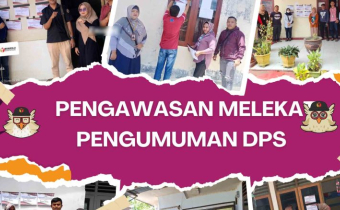 Panwas Kecamatan dan Panwas Kelurahan se-Kota Gorontalo lakukan pengawasan melekat tahapan pengumuman DPS, Minggu (18/8/2024)