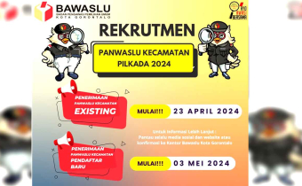 PENGUMUMAN  PELAKSANAAN PENILAIAN EVALUASI KINERJA BAGI PANWASLU KECAMATAN EXISTING DALAM RANGKA SELEKSI PANWASLU KECAMATAN UNTUK PEMILIHAN TAHUN 2024