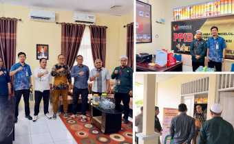 Saat Supervisi. TA Bawaslu Apresiasi Pengelolaan Data Informasi Bawaslu Kota Gorontalo