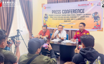KONFERENSI PERS BAWASLU KOTA GORONTALO